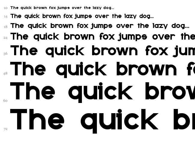 Kanno font waterfall